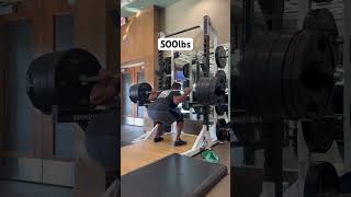 Finally hit 500lbs on back squat fitness weightlifting [upl. by Iaras]