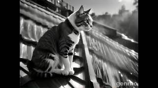 Cat on a hot tin roof cat cats catlover catshorts catvideos [upl. by Shipman]