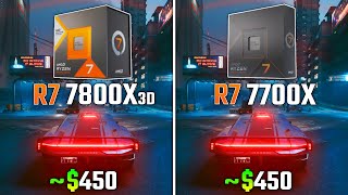 RYZEN 7 7800X3D vs RYZEN 7 7700X  Test in 6 Games [upl. by Nnairak]