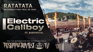 ELECTRIC CALLBOY ft BABYMETAL  RATATATA Live at Resurrection Fest EG 2024 [upl. by Dorine]