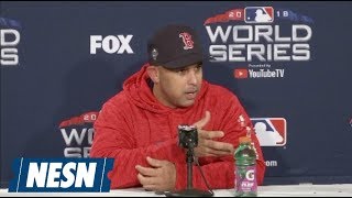 Boston Red Sox 2018 World Series Game 3 Pregame Press Conferences [upl. by Akirdnwahs]