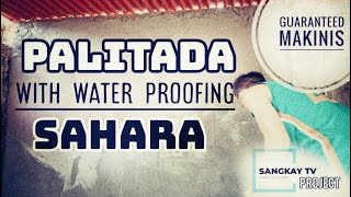 PALITADA  Sangkay Project palitada with water proofing sahara [upl. by Irak]