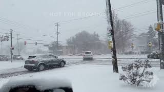 02132024 Warminster PA  Heavy Snow and Near Collisions on Street Road [upl. by Stephens957]