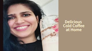 DELICIOUS COLD COFFEE  ICED COFFEE AT HOME [upl. by Eedyah]