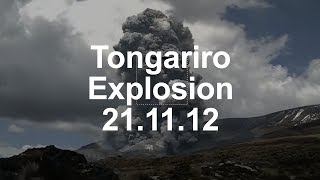 Tongariro Explosion November 21 2012 [upl. by Landa]