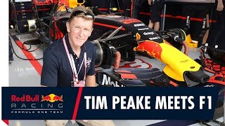 ESA Astronaut Tim Peake Takes on Red Bull Racings F1 Simulator [upl. by Nnaynaffit]