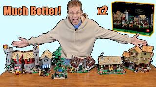 We DOUBLED the LEGO Medieval Town Square [upl. by Grover]