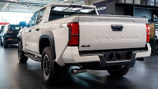 2024 Toyota Tacoma TRD Premium White  Luxury Pickup Exterior Interior in Detail [upl. by Aisya]