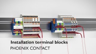 Installation terminal blocks – with screw and pushin connection [upl. by Egiaf417]