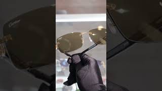 Cartier Exception CT0046S 004 Genuine White Horn Sunglasses [upl. by Innej]