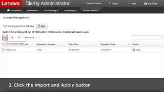 How to import licenses into Lenovo XClarity Administrator v27 and later [upl. by Emelin753]