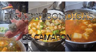 RICAS ALBONDIGAS DE CAMARON41 [upl. by Clementas462]