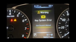 NISSAN KEY SYSTEM ERROR WARNING ⚠️ FIX shorts diy fixed short [upl. by Yngad373]