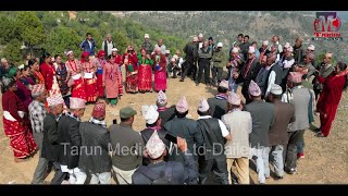 बेला रोकाया र बिजय सेजुवालको देउडा घम्साघम्सी dailekh deuda karnali Deuda [upl. by Napoleon]