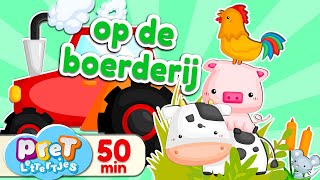 Boerderijdieren Dierengeluiden • Leukste Pretlettertjes Filmpjes op de boerderij [upl. by Ennaeus967]