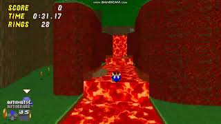 SRB2  SRB2 Racing  Vanilla 06 Sonic VS Pointy Sonic Flaming Forest 1 [upl. by Nilyaj]