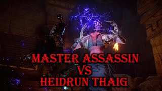 The Master Assassin vs Heidrun Thaig  Dragon Age Inquisition [upl. by Ahseital415]