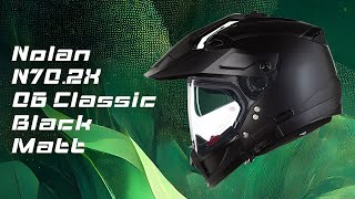 Nolan N702X 06 Classic Matt Black Helmet [upl. by Sucy]