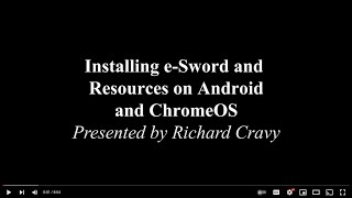 Install e Sword amp Sunset Bible Library on Android amp Chromebook Devices [upl. by Kulsrud]