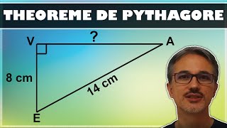 Théorème de PYTHAGORE 4ème  3ème  Calculer la longueur dun côté de langle droit [upl. by Irrab8]