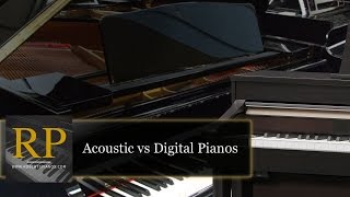 Acoustic vs digital pianos  difference in tone and touch Roberts Pianos [upl. by Rombert]