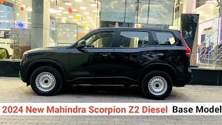 2024 Mahindra Scorpio N Z2 Base Model  Detailed Review  Price  Mileage  Features  Exterior [upl. by Wanonah208]