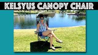 Kelsyus Original Foldable Canopy Chair Review [upl. by Annaxor149]