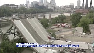 Anniversary of Minneapolis Interstate 35W Bridge Collapse [upl. by Lareine62]