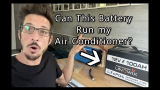 Run your VanLife Air Conditioner on This Lithium battery [upl. by Deborah]