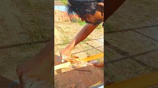 DIY Chain Link Mesh Installation welding fabrication welder viralvideo [upl. by Chesnut]