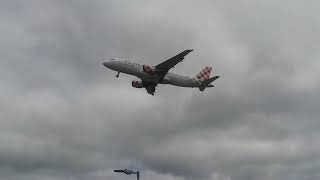 VOLOTEA Airlines Airbus A320 landing Gatwick Airport 23052024 [upl. by Ahselyt725]