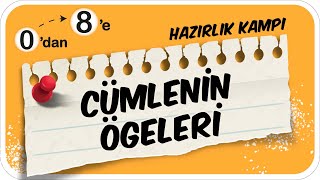 Cümlenin Ögeleri 📙 0dan 8e Hazırlık Kampı 2024 🚀 [upl. by Sum]