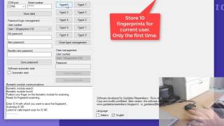 BioPass  Biometric passwords management English version software demo [upl. by Neellok]