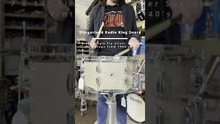 Slingerland Radio King 7 x 14quot Single Ply Silver Sparkle 1940s Vintage Snare [upl. by Gwenora]