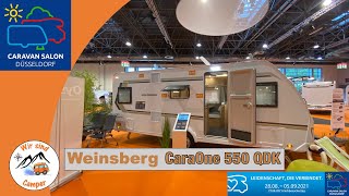 Der Weinsberg CaraOne 550 QDK mit Etagenbetten  Caravan Salon 2021 [upl. by Vasiliu]