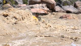 Hermit Rapid17000 cfs grand canyon Colorado River 2015 [upl. by Eneluqcaj]