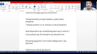 Episode 58 quotPesawatquot Belajar Bahasa Hokkien Medan Sehari hari Buat Pemula [upl. by Saile]