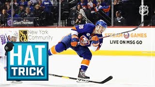 Anthony Beauvillier earns first NHL hat trick [upl. by Fabyola]