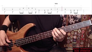 Murder Incorporated by Bruce Springsteen  Bass Cover with Tabs PlayAlong [upl. by Hakvir]