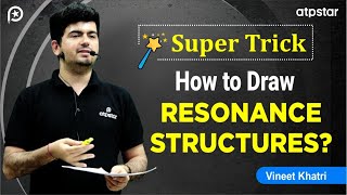 Resonance structures Trick Organic Chemistry IIT JEE  NEET  Vineet Khatri  ATP STAR NEET [upl. by Lias]