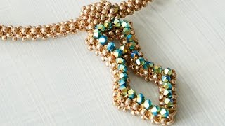 Cubic Right Angle Weave with Marcia DeCoster Embellishment Preview [upl. by Enirod]