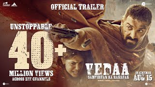 Vedaa  Official Trailer  Hindi  In Cinemas 15th Aug  John A  Sharvari  Abhishek B  Nikkhil A [upl. by Anauqaj90]