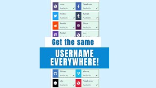 How to get the same social media username everywhere using Namecheckr and Knowem [upl. by Bab714]