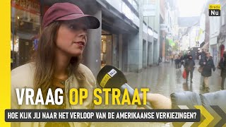 Hoe kijk jij naar het verloop van de Amerikaanse verkiezingen  Vraag op Straat [upl. by Ahsaten]