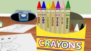 Counting Crayons Learn Numbers 110 [upl. by Kassi]