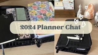 2024 Planner Chat  Franklin Covey Classic Set Up A6 Leuchtturm Daily Repurposed Hobonichi Weeks [upl. by Azenav]