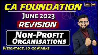 One Shot  NPO  CA Foundation Accounts  CA Hardik Manchanda [upl. by Yevette]