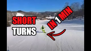 Short Turns On Icy Based Terrain [upl. by Yelroc]