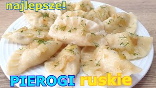 Najlepsze pierogi ziemniaczane z twarogiem  ruskie 👌 elastyczne ciasto na pierogi 👍dokładny przepis [upl. by Lothario66]