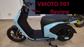 I Saw The Future VMOTO F01 electric scooter Review [upl. by Marje807]